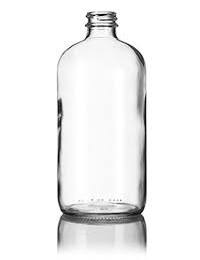 16 oz Clear Boston Round, 28-400