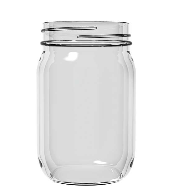 16 oz Clear Mayo Jar, 70G-450