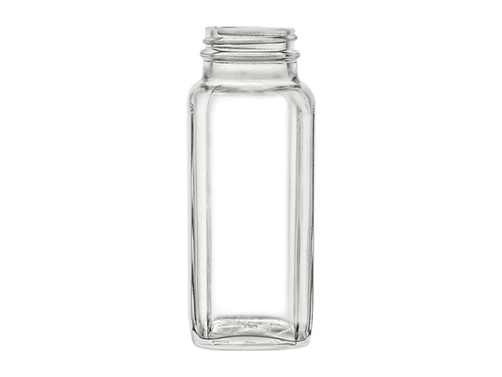 8 oz Clear French Square, 43-400