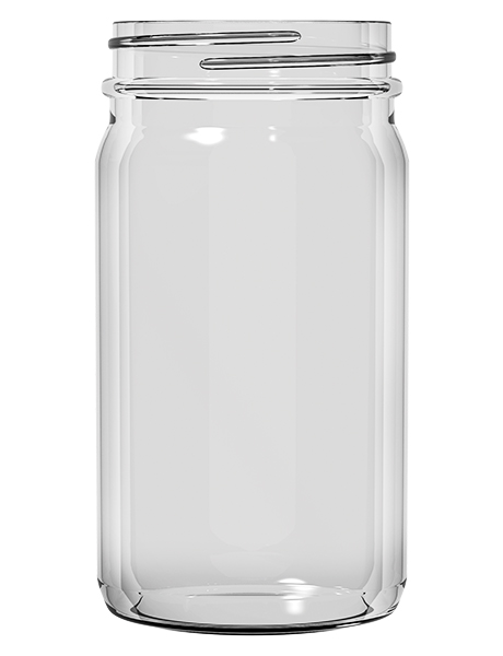 8 oz Clear Wide Mouth Jar, 58-400, 12 Pk