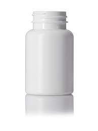 120 cc White HDPE Wide Mouth Round Jar, 38-400