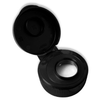 28MM PP FLip Top Cap, Ribbed