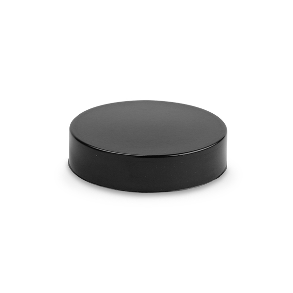 48-400 Black Ribbed Phenol Closures