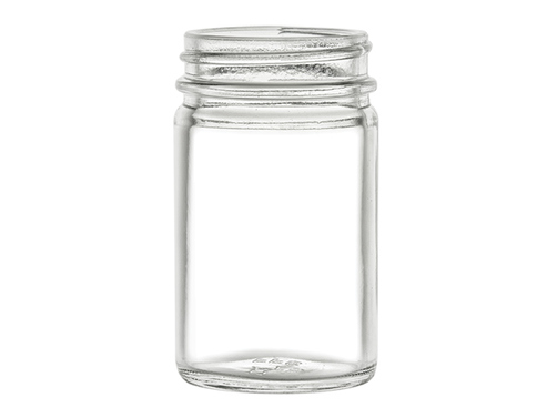 2 oz Clear Straight Sided Jar, 43-400