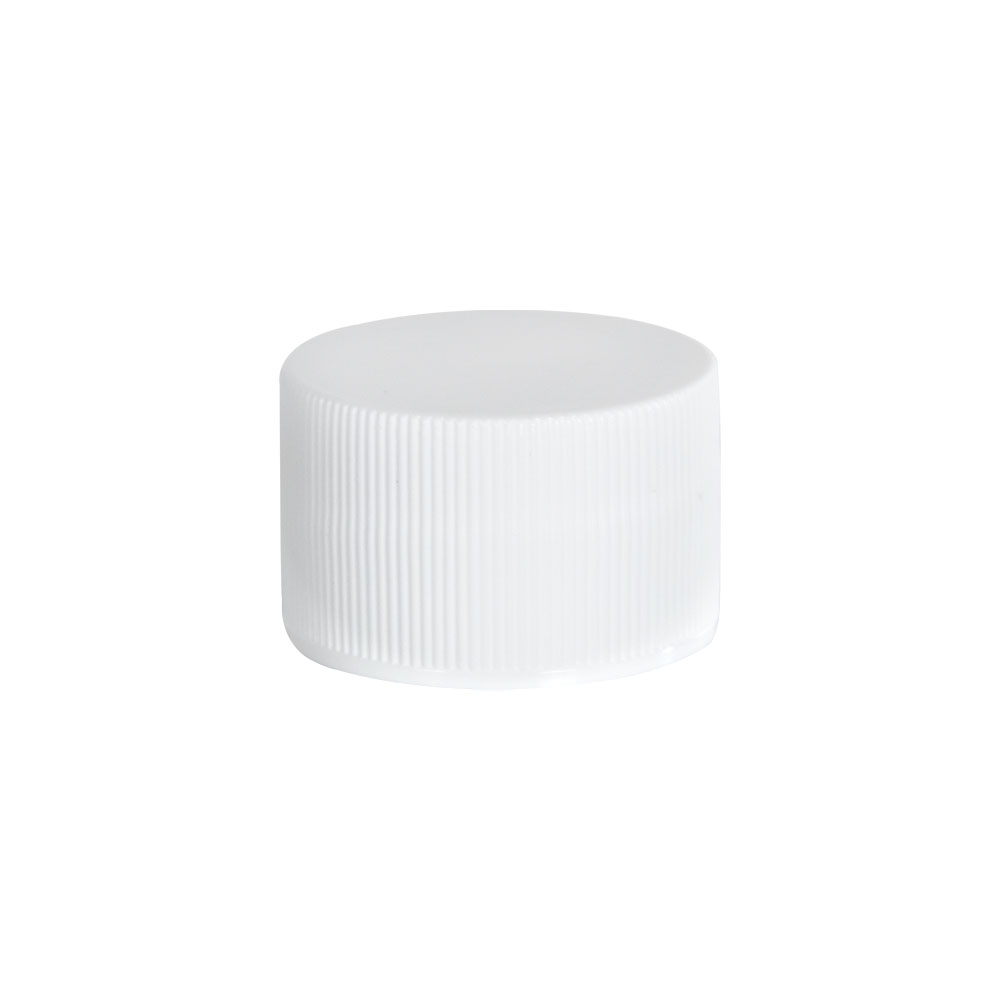 15-415 White Ribbed PP Closure