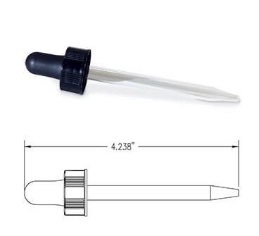20-400 Glass Dropper with 7 x 89 MM Tube