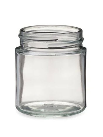 1 oz Clear Straight Sided Jar, 43-400