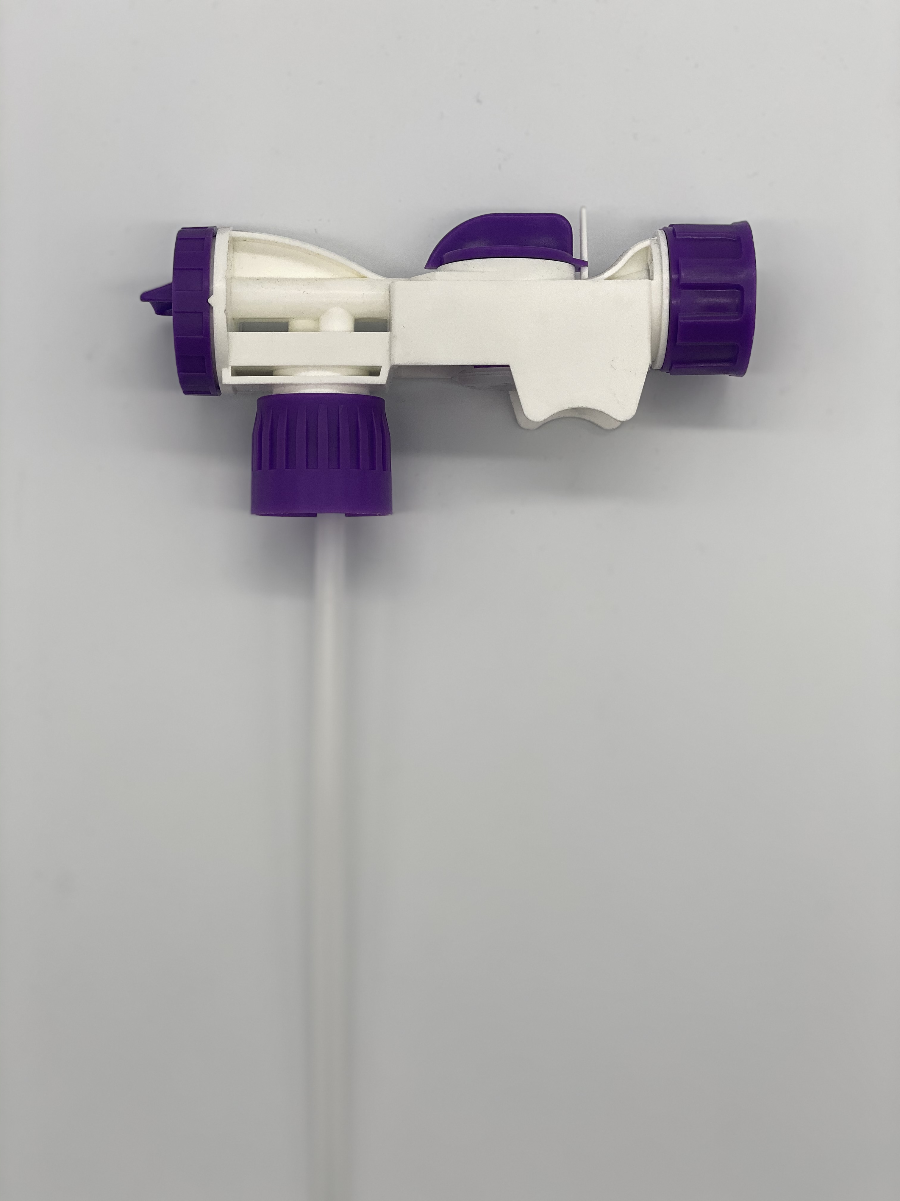 White/Purple 28-400 Hose End Sprayer, Stream/Fan 7 3/4 in Tube
