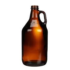 64 oz Amber Beer Bottle, 38-400 refillable