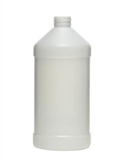 32 oz Natural HDPE Modern Round, 28-410