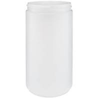 32 oz Natural HDPE Straight Sided Jar, 89-400