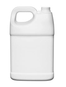 8 oz White HDPE F-Style, 28-400