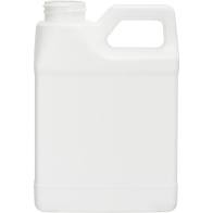 16 oz White HDPE F-Style, 33-400