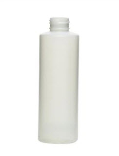 6 oz White/White HDPE Cylinder, 24-410