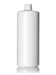 32 oz White/White HDPE Cylinder, 28-410