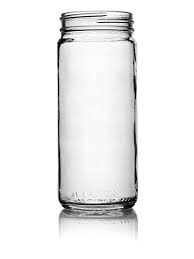 8 oz Clear Olive Jar, 58-400, 12Pk