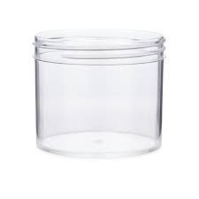 1 oz Clear Poylstyrene Straight Sided Jar, 43-400