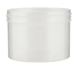8 oz Natural PP Straight Sided Jar, 89-400