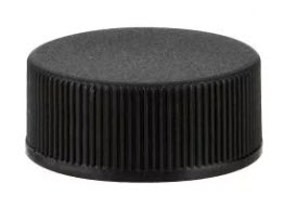 28-400 Black Ribbed PP Closure