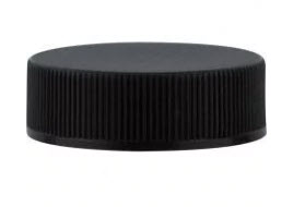 33-400 Black Ribbed/Matte PP Closure