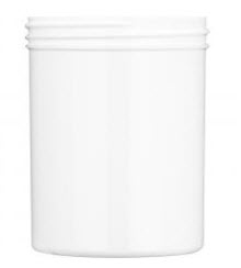 8 oz White PP Straight Sided Jar, 70-400