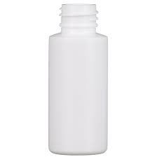 1 oz White HDPE Cylinder, 20-410