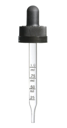 20-400 CRC Calibrated Glass Dropper with 7 x 76 MM Tube