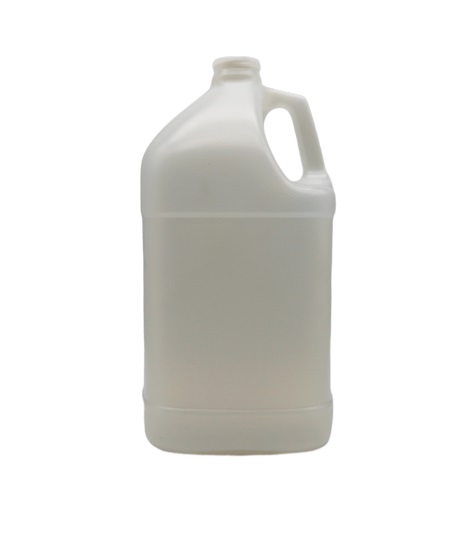 1 Gallon Natural HDPE Square Paneled Jug, 38-400