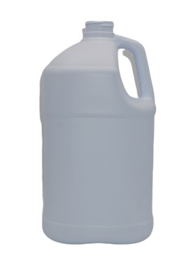 1 Gallon Blue/White HDPE Square Paneled Jug, 38-400