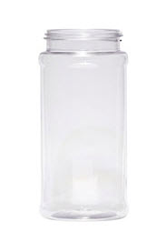 16 oz Clear PET Spice Jar, 63-485