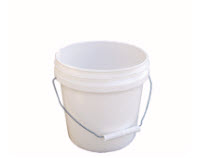 1 Gallon White HDPE Pail