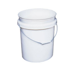 5 Gallon White HDPE Pail