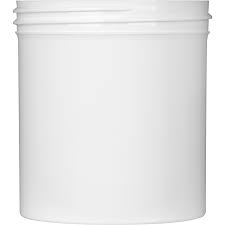 16 oz White PP Straight Sided Jar, 89-400
