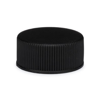 24-414 Black Ribbed PP Closure