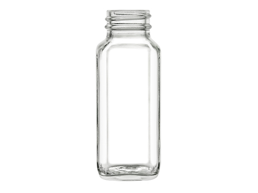4 oz Clear French Square, 33-400