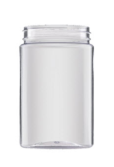 17 oz Clear PET Round Jar, 70-400