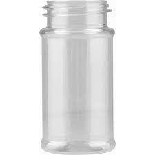 3.5 oz Clear PET Spice Jar, 43-485