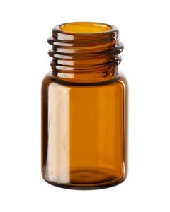 5/8 dram Amber Vial, 13-425