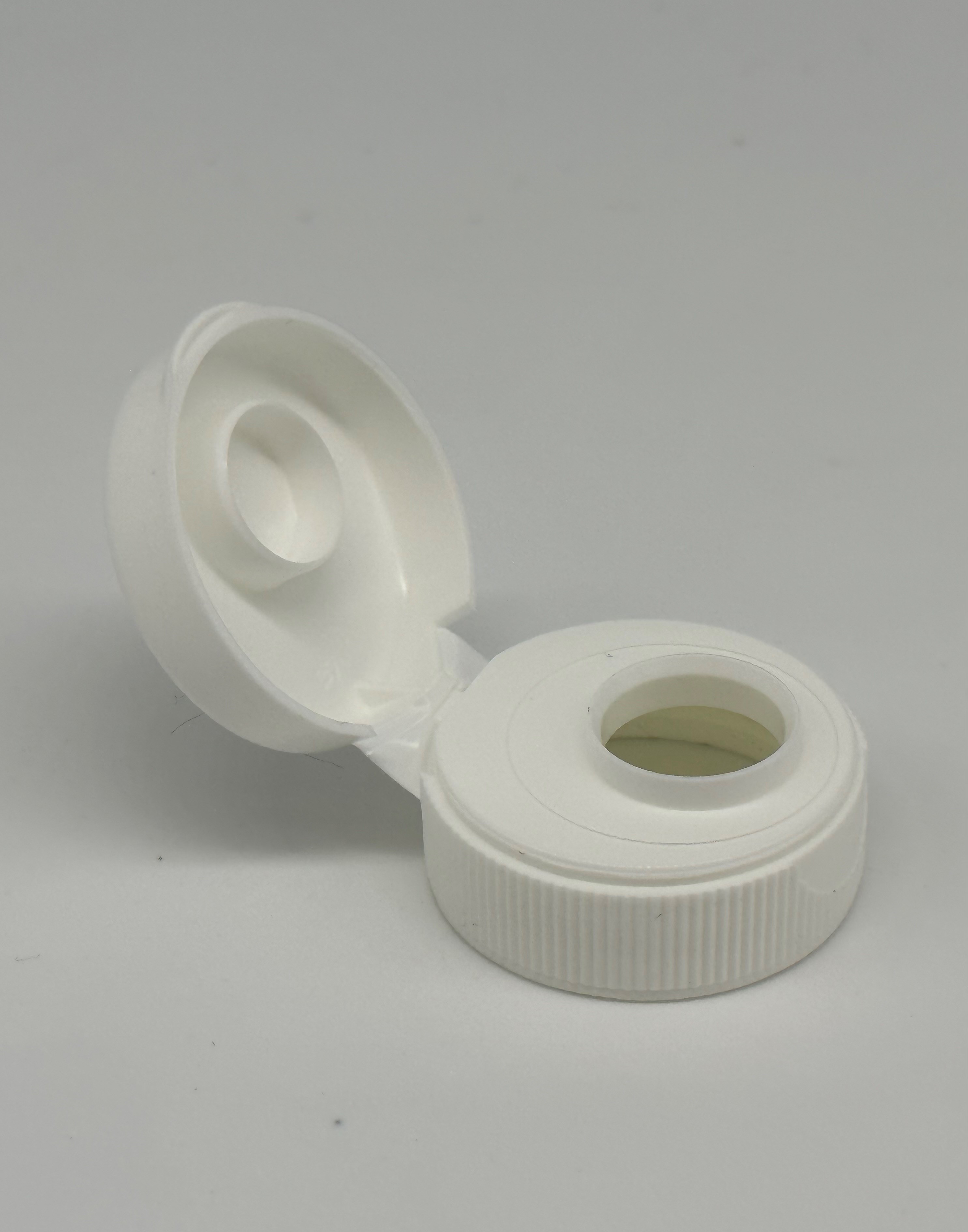 28MM PP FLip Top Cap, Ribbed