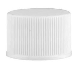 18-410 White Ribbed PP Closure