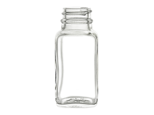 2 oz Clear French Square, 28-400