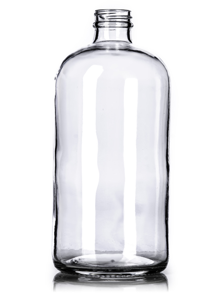 32 oz Clear Boston Round, 33-400