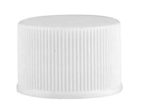 20-410 White Ribbed PP Closure